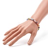 Handmade Millefiori Lampwork Beads Stretch Bracelets for Teen Girl Women BJEW-JB06847-5