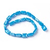 Electroplate Glass Beads Strands X-EGLA-J108A-E27-2
