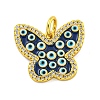 Brass Micro Pave Clear Cubic Zirconia Pendants KK-R159-15G-01-1