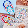 12Pcs 12 Style Handmade Polymer Clay Heishi Surfer Stretch Bracelets Set BJEW-AN0001-46-5