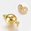 Brass Magnetic Clasps with Loops LS-X-MC022-NFG-2