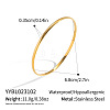 3.5MM 304 Stainless Steel Vintage Textured Round Bangles for Women GG7668-4-1