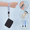 GOMAKERER 2Pcs 2 Colors Nylon Hand Wrist Lanyard for Phone Decoration Key Chain FIND-GO0001-01B-3