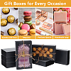 Cardboard Drawer Gift Storage Boxes with Clear Cover LS-CON-WH0092-72C-02-6