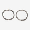 Trendy Micro Pave Cubic Zirconia Flat Round Link Chain Bracelets for Women BJEW-E249-78-1