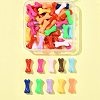 50Pcs UV Plating Acrylic Beads PACR-FS0001-09-7