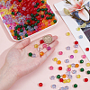 800Pcs 8 Colors Transparent Acrylic Beads TACR-GO0001-03-3