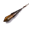 Natural Tiger Eye Pointed Dowsing Pendulum Big Pendants G-H285-06R-A02-3