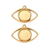 304 Stainless Steel Pendant Cabochon Settings SA-CBAAFB7-04G-1