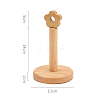 Wood Flower-Shaped Scrunchie Display Holders CON-PW0003-01C-1