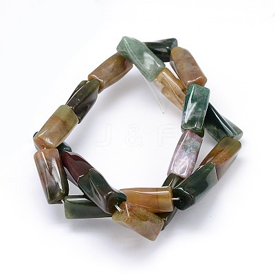 Natural Indian Agate Twist Bead Strands G-L240-11-1
