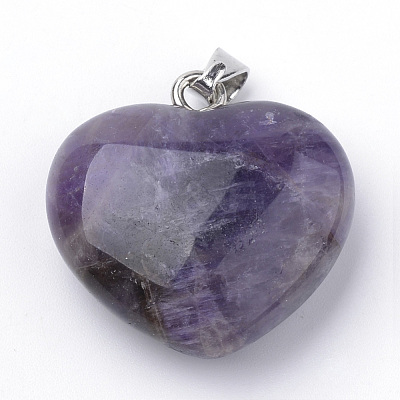 Natural Amethyst Pendants G-S219-18D-1