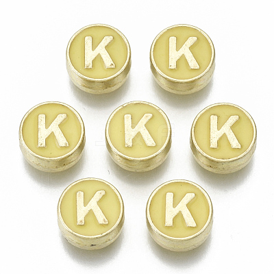 Alloy Enamel Beads ENAM-S122-028K-NR-1