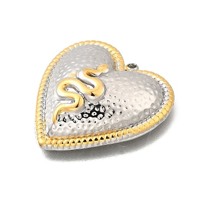 304 Stainless Steel Pendants STAS-M123-03G-PG-1