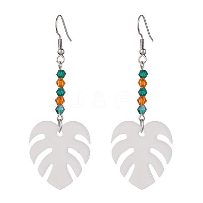 Blank Acrylic Dangle Earrings EJEW-JE05665-03-1