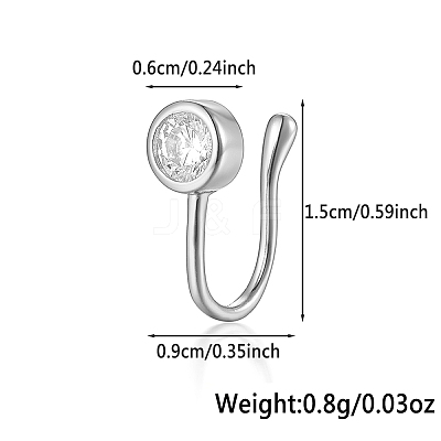 S925 Silver Flower Butterfly Rabbit Star Nose Clip Fashion Jewelry MA2524-8-1