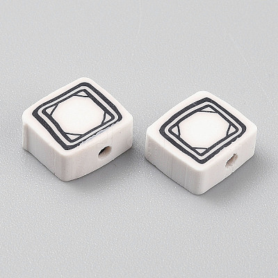 Handmade Polymer Clay Beads CLAY-WH0005-06E-1