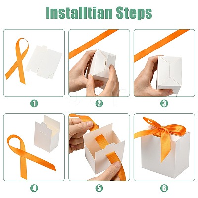 30Pcs 5 Colors Cardboard Candy Gift Boxes CON-FS0001-27-1