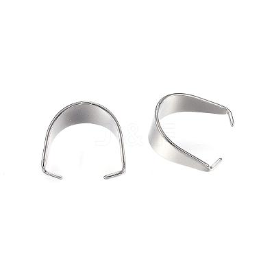 Tarnish Resistant 304 Stainless Steel Snap on Bails STAS-D448-081P-1