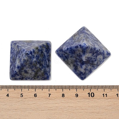 Natural & Synthetic Mixed Gemstone Orgonite Pyramid Display Decorations G-C186-07-1