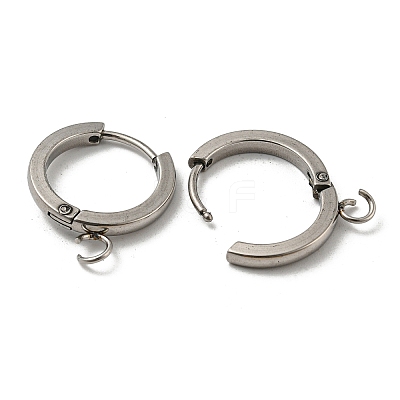 Tarnish Resistant 201 Stainless Steel Huggie Hoop Earrings Findings STAS-A167-01G-P-1