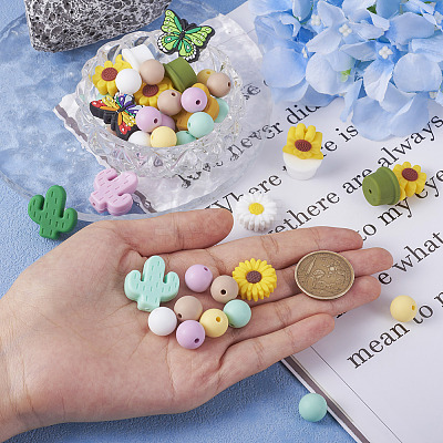 16 Style Silicone Beads SIL-TA0001-45-1