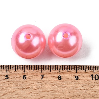 ABS Plastic Imitation Pearl Round Beads SACR-S074-20mm-A75-1
