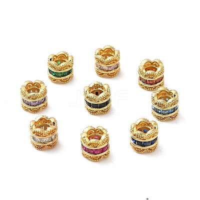 Sakura Cherry Blossom Flower European Beads KK-K349-10G-1