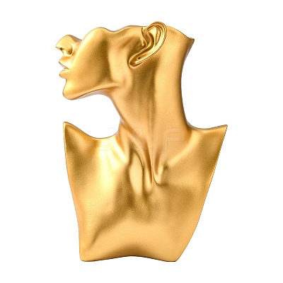 High End Resin Side Body Model Portrait Jewelry Stand NDIS-B001-03D-1