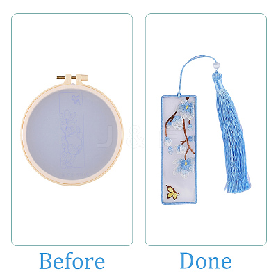 DIY Bookmarks Embroidery Starter Kit DIY-WH20816-004B-1