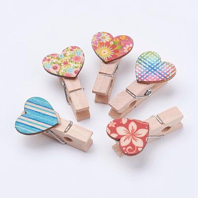 Wooden Craft Pegs Clips WOOD-L003-29-1