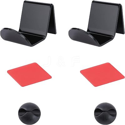 Arrylic Earphone Display Stands Set ODIS-WH0021-08-1