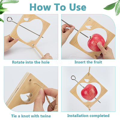 Wooden Bird Feeder AJEW-FG0004-81A-1