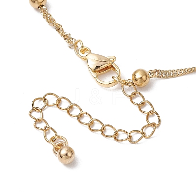 2Pcs 2 Colors 304 Stainless Steel Singapore Chain Bracelets Making AJEW-JB01307-1