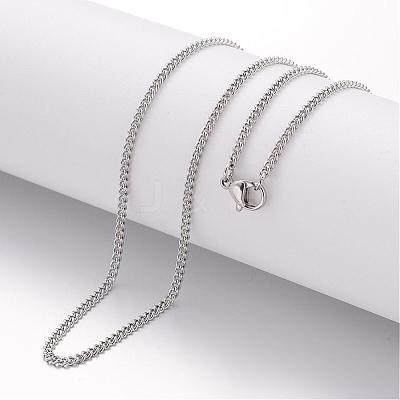 Non-Tarnish 304 Stainless Steel Necklace MAK-K004-08P-1