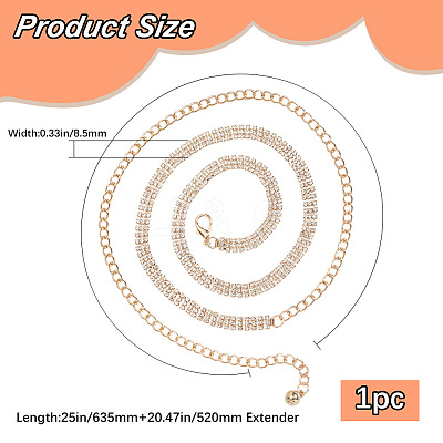 Iron Waist Body Chain AJEW-WH20022-58G-1