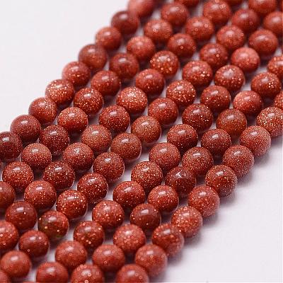 Goldstone Beads Strands G-N0200-01A-3mm-1