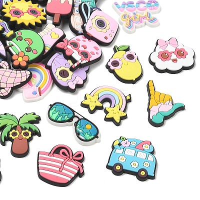 Summer Theme PVC Plastic Cabochons PL-CBAEA65-03-1