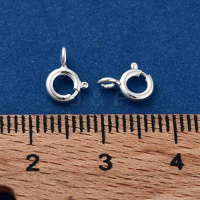 Brass Spring Ring Clasps KK-G479-01B-S-1