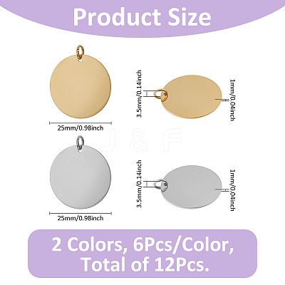 304 Stainless Steel Charms STAS-FH0002-30C-1