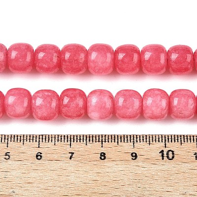 Dyed Natural White Jade Beads Strands G-T138-S16-1