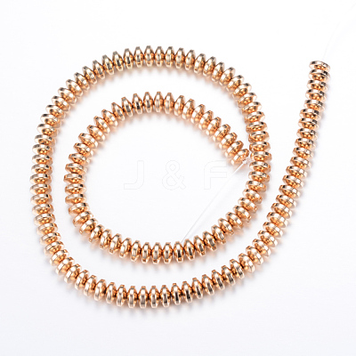 Electroplate Non-magnetic Synthetic Hematite Bead Strands X-G-Q465-19KC-1