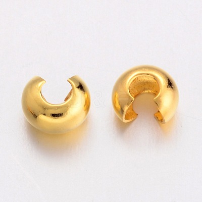 Brass Crimp Beads Covers EC266-G-1