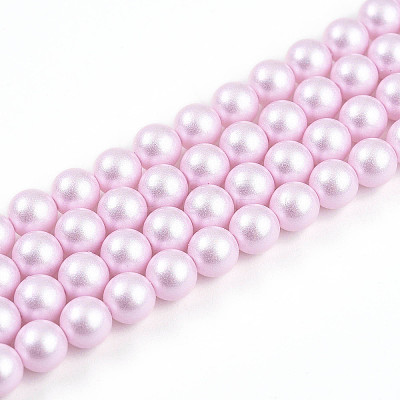 Baking Paint Pearlized Glass Pearl Bead Strands HY-N002-6mm-C03-1