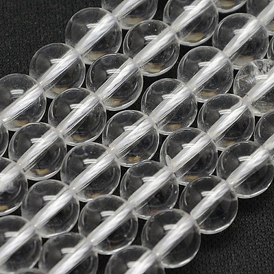 Grade A Natural Quartz Crystal Beads Strands G-N0007-4mm-01-1