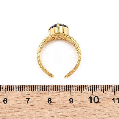 304 Stainless Steel & Cubic Zirconia Cuff Open Rings for Women RJEW-G376-01G-02-1