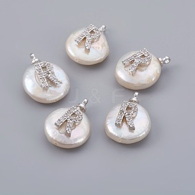 Natural Cultured Freshwater Pearl Pendants PEAR-F008-30P-R-1