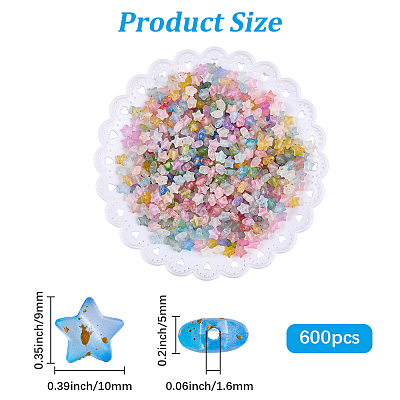 600Pcs 2 Colors Frosted Acrylic Charms OACR-PA0001-35-1