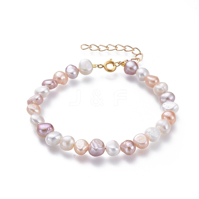 Natural Freshwater Pearl Beaded Bracelets Sets BJEW-JB05122-1