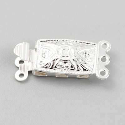 304 Stainless Steel Box Clasps STAS-H151-14S-1